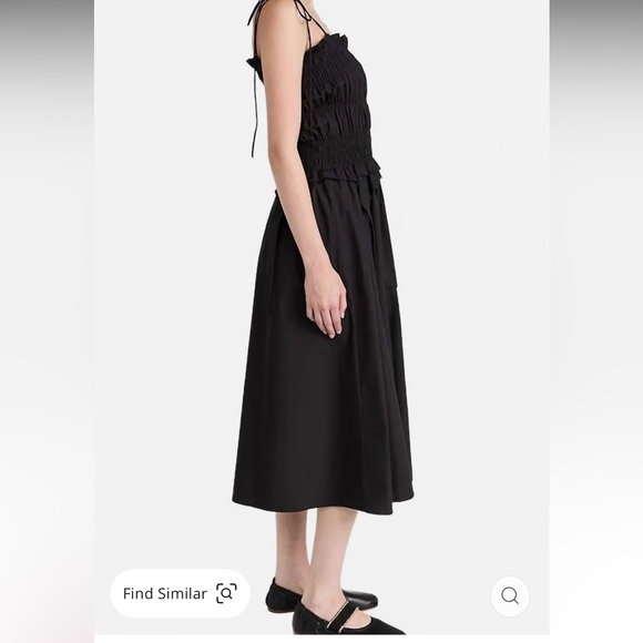 Allina Liu Elegant Black Off-Shoulder Dress NWT size S - Picture 3 of 13